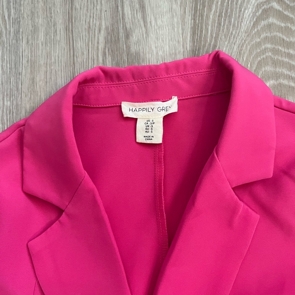 Vibrant Fuchsia Women's Blazer - Picture 3 of 4